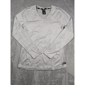 Tapout Top Women Size Medium White Camouflage Stretch Workout Training